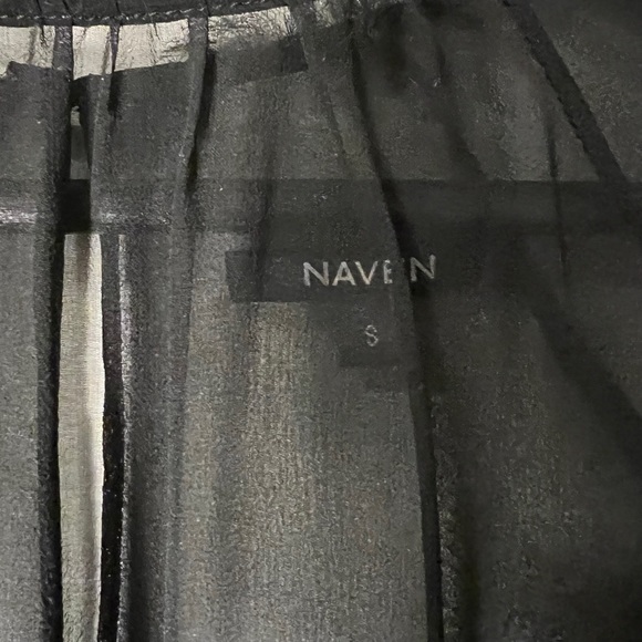 Women’s Naven Silk Sheer Black Top - Picture 6 of 9